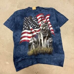 Vintage 1990s Nature Wolf The Mountain Tee